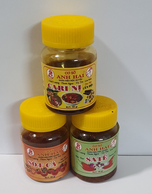 Combo 6 hủ  70g  Sốt ( Cà Ri Nị, Sa Tế, Sốt Cà ) Anh Hai